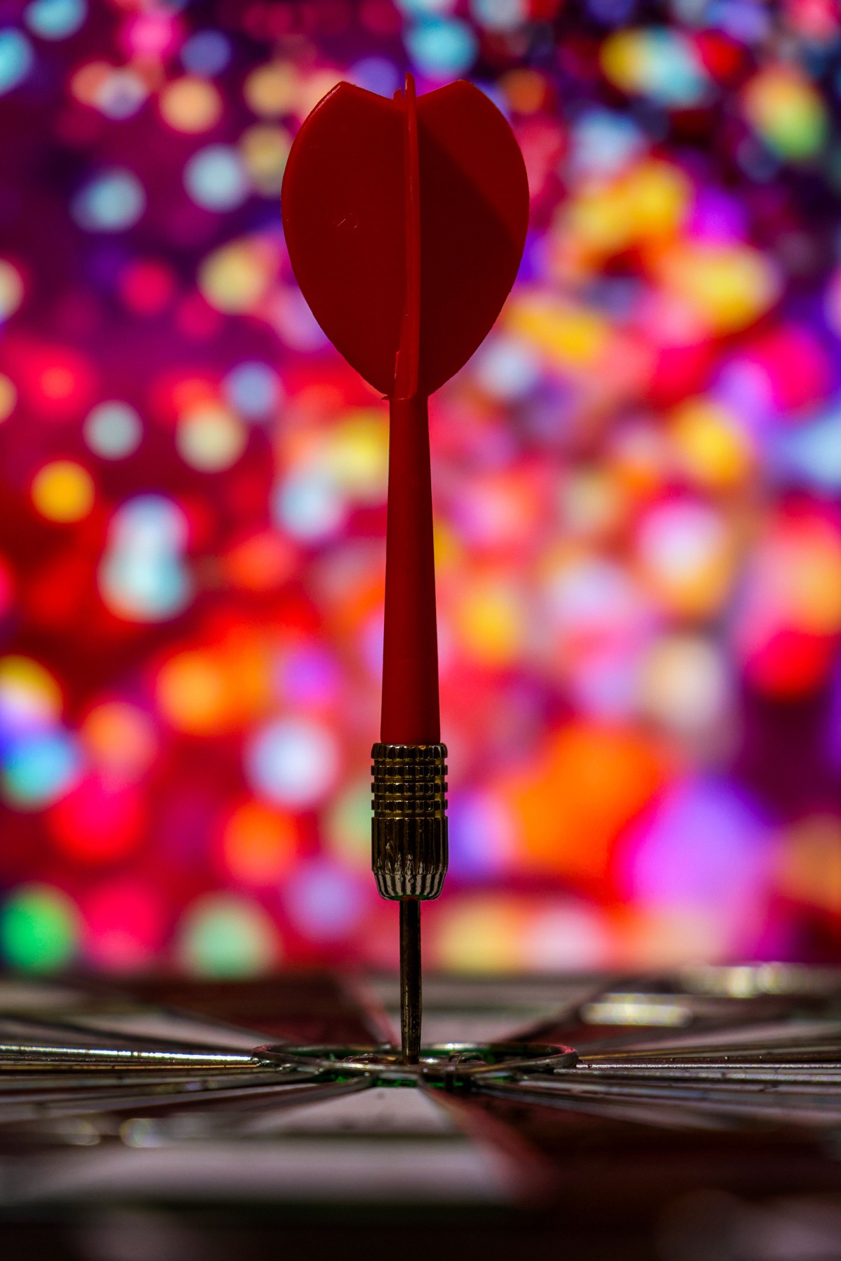 Fléchette et ambiance lumineuse