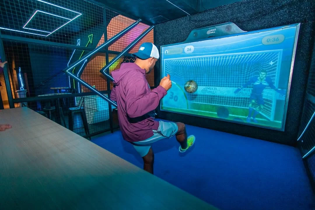 Mur interactif MultiBall en situation de jeu