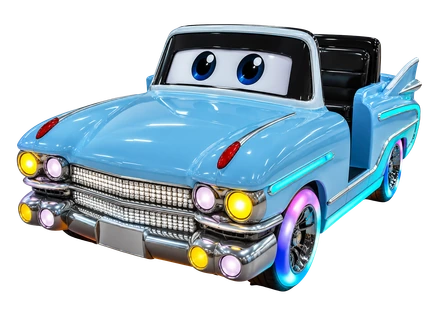Vintage Mini-Car — Bleu clair